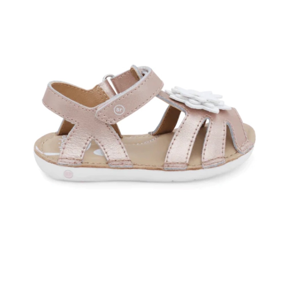 COPY - Stride Rite Lottie Rose Gold Flower Sandal | Size 5